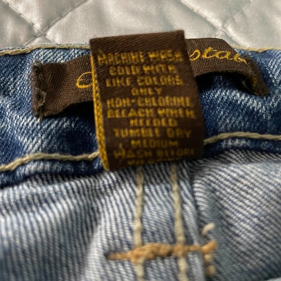 Aéropostale Y2K Stretch Boot Jeans 3/4 Short - Picture 10 of 11